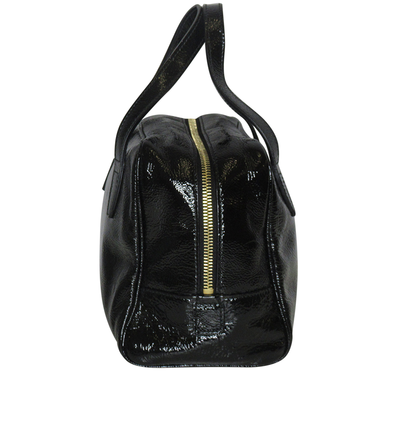 Y Mail Mini Bag, 250&euro;, Bolso, Negro, Cuero - Charol, Vista lateral